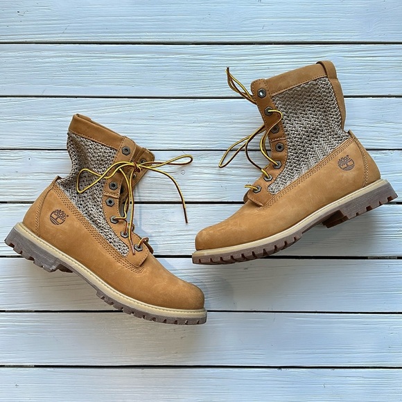 NWOB Timberland Open Weave Boot Wheat size 8 - Picture 1 of 7